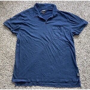 Todd Snyder Polo Shirt Mens XXL Blue Short Sleeve Cotton Casual Luxury Old Money
